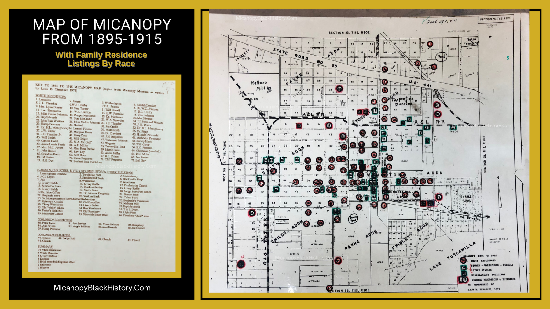 Micanopy Black History Families from 1815